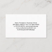 Auto Icons | Mechanic Car Repair Shop Visitekaartje (Achterkant)