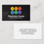 Auto Icons | Mechanic Car Repair Shop Visitekaartje (Voorkant / Achterkant)