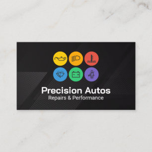 Auto Icons   Werkplaats voor het repareren van aut Visitekaartje