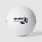 Auto Idioten Forever golfballen (Voorkant)