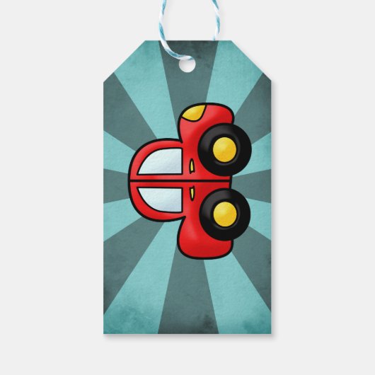 Auto-illustratie Cadeaulabel (Achterkant)