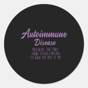 Auto-immuunziekte bewustzijn, auto-immuunziekte S Ronde Sticker