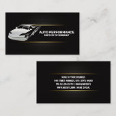 Auto in beweging | koolstofvezel visitekaartje (Voorkant / Achterkant)