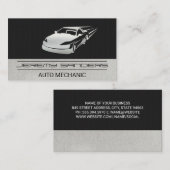 Auto in beweging visitekaartje (Voorkant / Achterkant)