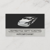 Auto in beweging visitekaartje (Voorkant)