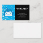 Auto in zeep | Automobielreinigingsbedrijven Visitekaartje (Voorkant / Achterkant)