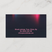 Auto-industrie kaart met gradiënt effect visitekaartje (Achterkant)