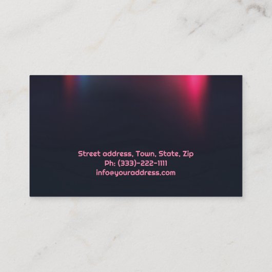 Auto-industrie kaart met gradiënt effect visitekaartje (Achterkant)