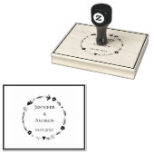 Auto-inktstempel Bloemkroon Rubberstempel (Gestempeld)
