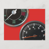 auto-instrumenten / Klassieke autometers Briefkaart (Voorkant)