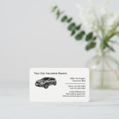 Auto Insurance Professional Agent Visitekaartje (Staand voorkant)