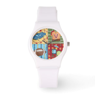 Auto, Jersey, Football en trommelkit Horloge