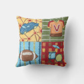 Auto, Jersey, Football en trommelkit Kussen (Achterkant)