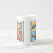 Auto, Jersey, Football en trommelkit Porselein Kop (Voorkant)