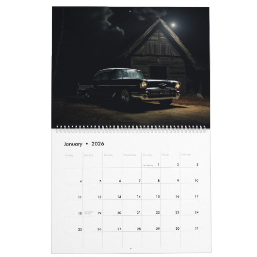 Auto-kalender Kalender (Jan 2026)