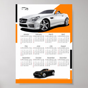 Auto-kalender Poster
