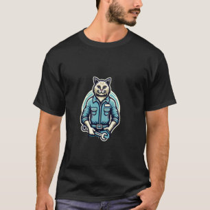 Auto Kat Mechanicien Grappig Onderhoud Grafisch Kl T-shirt