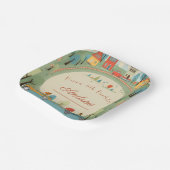 Auto kinderen verjaardag papieren bordje (Gebogen)