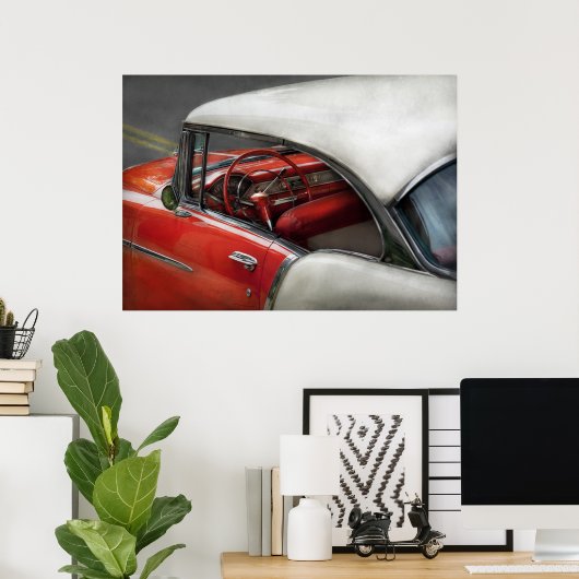 Auto - Klassieke 50's Poster (Thuiskantoor)