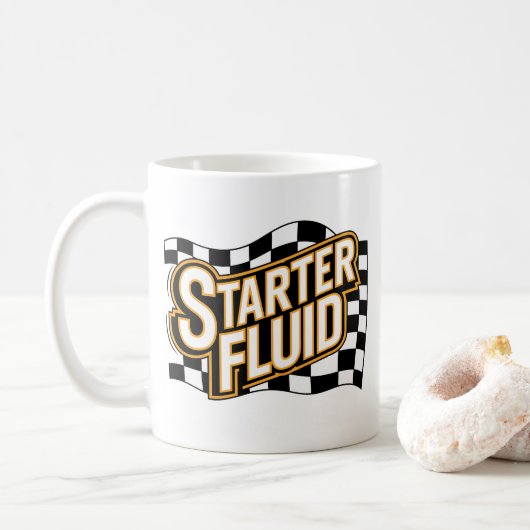 Auto Koffie Mokken Humor Starter Fluid (Met donut)