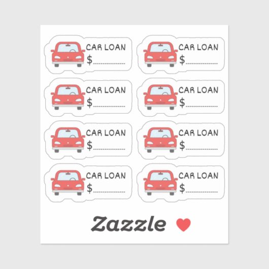 Auto Lening Herinnering Bill Due Tracker Bujo Plan Sticker (Vel)