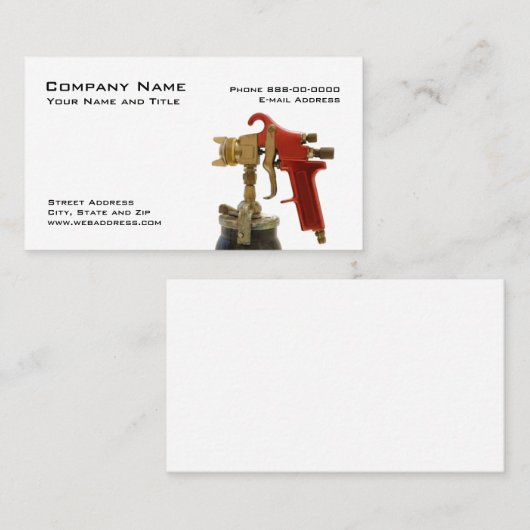 Auto Lichaam Visitekaartje (Voorkant / Achterkant)