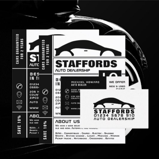 Auto Logo, Auto Dealer Visitekaartje