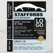 Auto Logo, Auto Dealership Adverteren Flyer (Voorkant)