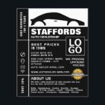 Auto Logo, Auto Dealership Adverteren Flyer<br><div class="desc">Auto Logo,  Auto dealer Adverteren flyers door de Visitekaartje winkel.</div>