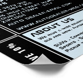 Auto Logo, Auto Dealership Adverteren Poster (Hoek)