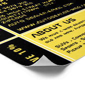 Auto Logo, Auto Dealership Adverteren Poster (Hoek)