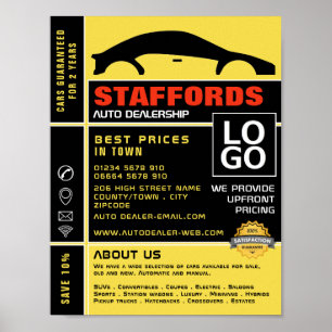 Auto Logo, Auto Dealership Adverteren Poster