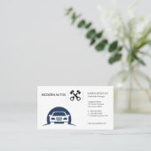 Auto Logo | Auto-onderhoud | Autozuigers Visitekaartje (Staand voorkant)