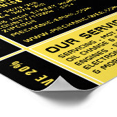 Auto-Logo, automatische mechanisme en reparaties A Poster (Hoek)