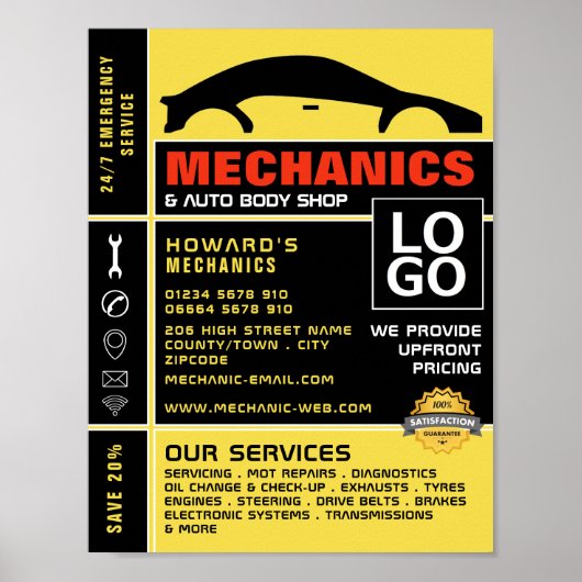 Auto-Logo, automatische mechanisme en reparaties A Poster (Voorkant)