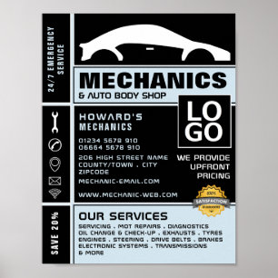 Auto-Logo, automatische mechanisme en reparaties A Poster