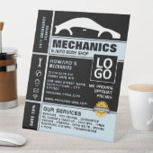 Auto-Logo, automatische mechanisme en reparaties A Reclamebord Met Voetstuk (Insitu)