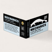 Auto-Logo, automatische mechanisme en reparaties,  Visitekaartje (Buitenkant)