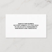 Auto Logo | Goud metaal | Marmer Visitekaartje (Achterkant)