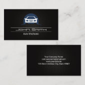 Auto-Logo koolstofvezelpatroon | Automatische Logo Visitekaartje (Voorkant / Achterkant)