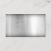 Auto Logo | Metalen achtergrond Visitekaartje (Achterkant)