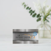 Auto Logo Metallic | Versnellingssleutel Visitekaartje (Staand voorkant)