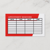 Auto Logo, rijschool/instructeursafspraak Visitekaartje (Achterkant)