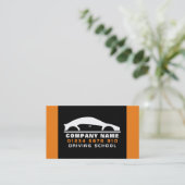 Auto Logo, rijschool/instructeursafspraak Visitekaartje (Staand voorkant)