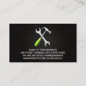 Auto Logo | Sportauto | Snelheidsmeter | QR-code Visitekaartje (Achterkant)