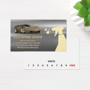 Auto Logo Sports Car   Metallic   Loyalty Visitekaartje