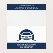 Auto Logo Visitekaartje (Buitenkant ongevouwen)