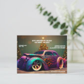 Auto Love Hot Rod Auto Vakantiegiften Briefkaart (Staand voorkant)