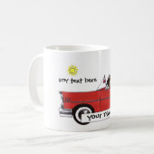 Auto Lover Personalized Cartoon Koffiemok (Voorkant links)