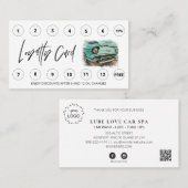 *~* Auto Lube Car Wash LOGO Rewards Hartelijk dank Klantenkaartje (Voorkant / Achterkant)